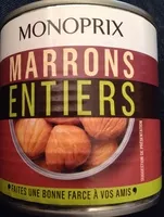 Mängden socker i Marrons entiers