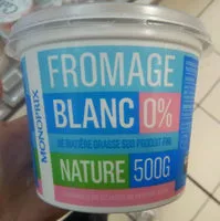 Mängden socker i Fromage blanc 0% nature