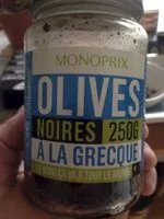 Mängden socker i Olives noires à la grecque