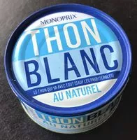 Mängden socker i Thon blanc au naturel