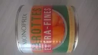 Mängden socker i Carottes extra-fines