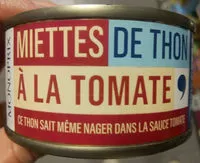 Mängden socker i Miettes de thon à la tomate
