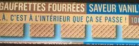 Mängden socker i Gaufrettes fourrées saveur vanille