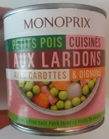 Mängden socker i Petits pois cuisinés aux lardons