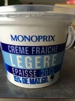 Mängden socker i Crème Fraîche Légère