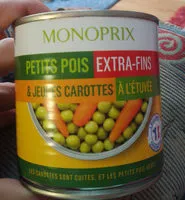 Mängden socker i Petits Pois Extra-Fins & Jeunes Carottes à l'étuvée