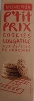 Mängden socker i Cookies Nougatine Aux Pépites de Chocolat