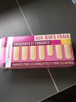 Mängden socker i Boudoirs aux oeufs frais, croquants et fondants