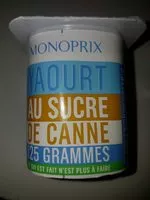 Mängden socker i Yaourt au Sucre de Canne