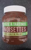 Mängden socker i Pâte à tartiner noisettes sans huile de palme