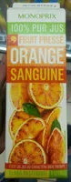 Mängden socker i Premium 100% jus d'orange sanguine