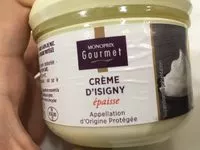 Mängden socker i Crème fraîche d'Isigny épaisse