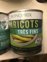 Mängden socker i Haricots verts très fins