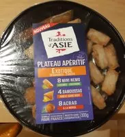 Mängden socker i plateau apéritif exotique