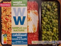 Mängden socker i Simple par nature :  Cabillaud sauce tomate basilic, boulgour