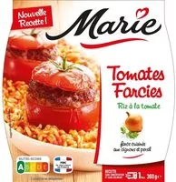 Mängden socker i Tomates farcies & riz à la tomate
