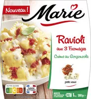 Mängden socker i Ravioli aux 3 fromages, crème au Gorgonzola