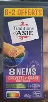 Mängden socker i 8 nems crevette et crabe avec sauce