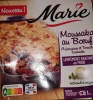 Mängden socker i Marie moussaka au boeuf