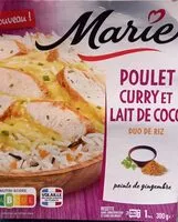 Mängden socker i Poulet curry et lait de coco