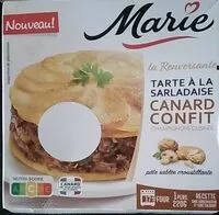 Mängden socker i Tarte à la sarladaise canard confit