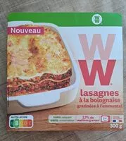 Mängden socker i Lasagnes à la Bolognaise gratinées à l'emmentale
