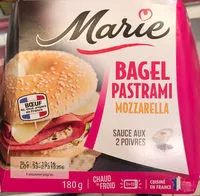 Mängden socker i Bagel Pastrami Mozzarella sauce aux 2 poivres