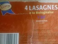 Mängden socker i 4 lasagnes à la bolognaise