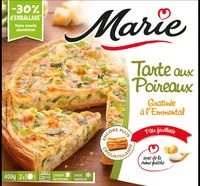Mängden socker i Tarte aux Poireaux, gratinée à l'emmental