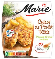 Mängden socker i Cuisse de poulet rôtie, pommes de terre, courgettes persillées