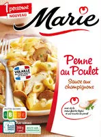 Mängden socker i Penne au Poulet, Sauce aux champignons