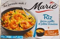 Mängden socker i Ma Formule Midi Riz Façon Paëlla et Petites Gambas + Crème Caramel