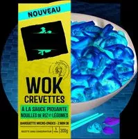 Mängden socker i Wok de crevettes à la sauce piquante, nouilles de riz et légumes