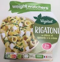 Mängden socker i Rigatoni chèvre et épinards à la crème