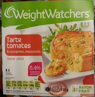 Mängden socker i Tarte Tomates & Courgettes, Mozzarella