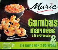 Mängden socker i Gambas marinées à la provençale & Riz jaune aux 2 poivrons