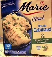 Mängden socker i Les grillés Dos de cabillaud et risotto verde à la crème