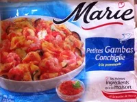 Mängden socker i Petites Gambas Conchiglie à la provençale, Surgelé