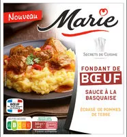 Mängden socker i Fondant de bœuf écrasé de pommes de terre, sauce à la basquaise