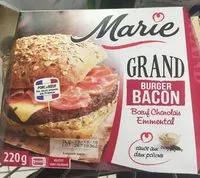 Mängden socker i Grand Burger Bacon - Bœuf charolais emmental XL
