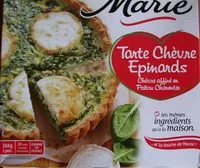 Mängden socker i Tarte chèvre épinards Marie