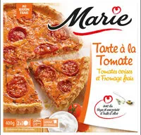 Mängden socker i Tarte a la tomate, Tomates cerises et Fromage Frais