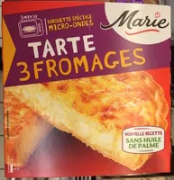 Mängden socker i Tarte 3 Fromages