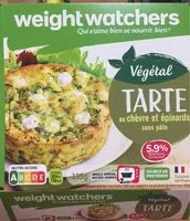 Mängden socker i Tarte au chèvre et épinards, sans pâte