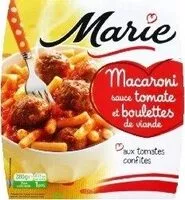 Mängden socker i Macaroni sauce tomate Boulettes de viande