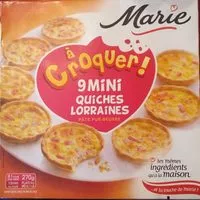 Mängden socker i À Croquer 9 Mini Quiches Lorraines