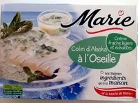 Mängden socker i Colin d'Alaska à l'Oseille, Surgelé