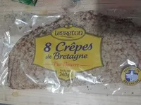 Mängden socker i Crêpes de Bretagne pur beurre