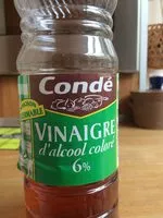 Mängden socker i Vinaigre d'alcool colore, la bouteille