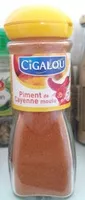 Mängden socker i Piment de Cayenne moulu